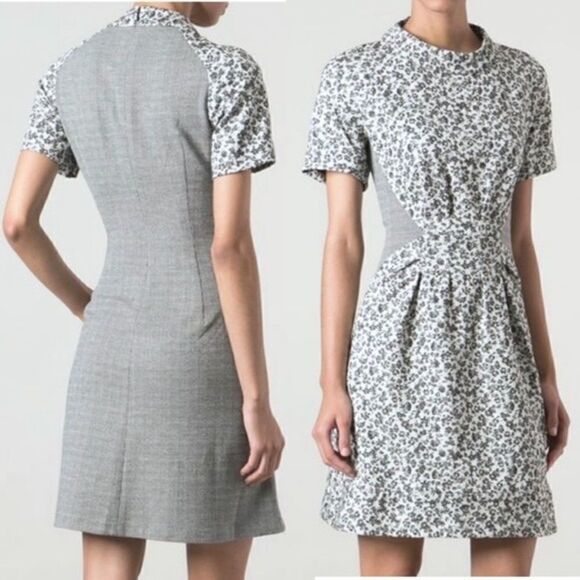 Thakoon Addition Side Panel Floral Print Mini Dress - Picture 1 of 15